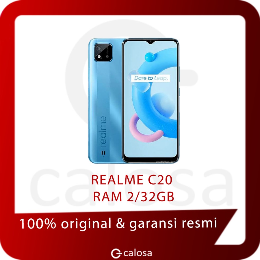 HP REALME C20 RAM 2GB 32GB 5000mAh Baterai Helio 35 garansi resmi