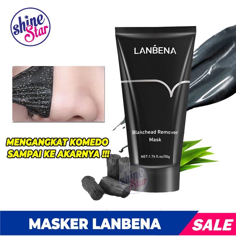 SHINE STAR - Blackhead Remover Mask / Charcoal Blackmask / Masker Arang / Masker Komedo Hidung Wajah