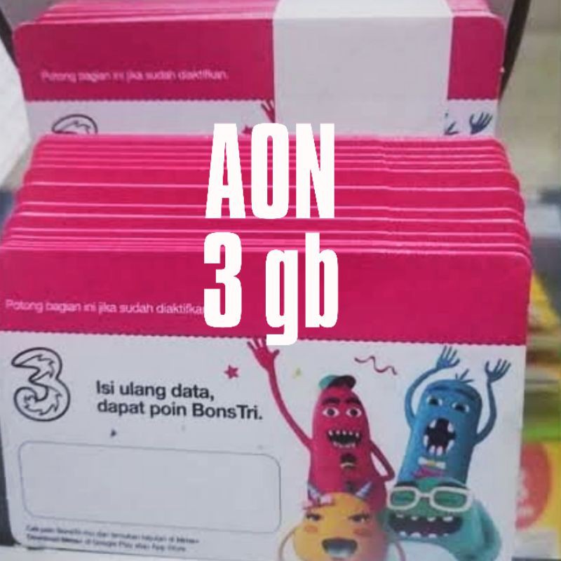 VOUCHER TRI 3GB 365HARI