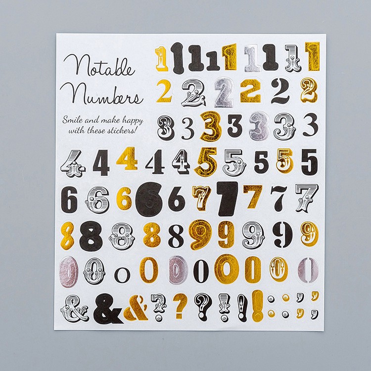

Stiker BUJO/ Scrapbook/ Jurnal - Angka