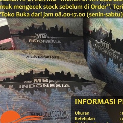 HPL Aica - Putih Glossy 95 Ai