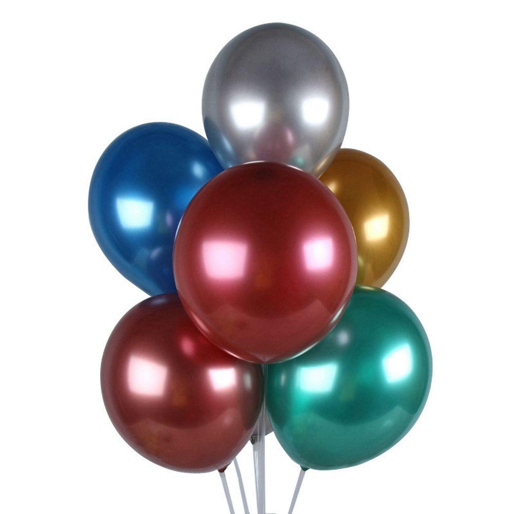 [Elegan] Balon 5inch 100pcs Dekorasi Kamar Anak Dewasa Chrome Ballon Happy Birthday Scene Layout Dekorasi Pesta Ulang Tahun