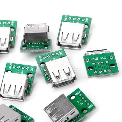 Female USB A to DIP board 4 Pin 2.54 2.54mm Converter adapter