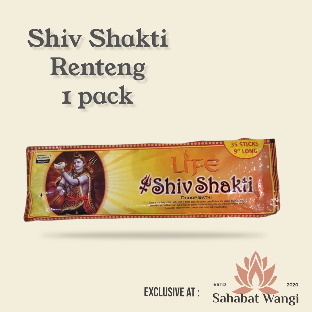 Dupa Hio Wangi India Darshan Shiv Shakti 35 Stick