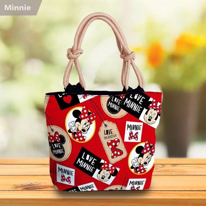 tas wanita Tote bag tali sumbu/etnik motif printing