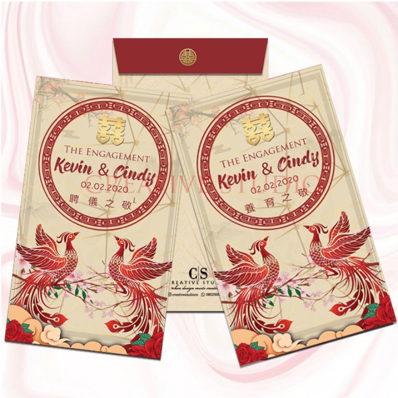 

#J006 CUSTOM ANGPAO JUMBO BIG SMALL SANGJIT/WEDDING MODERN