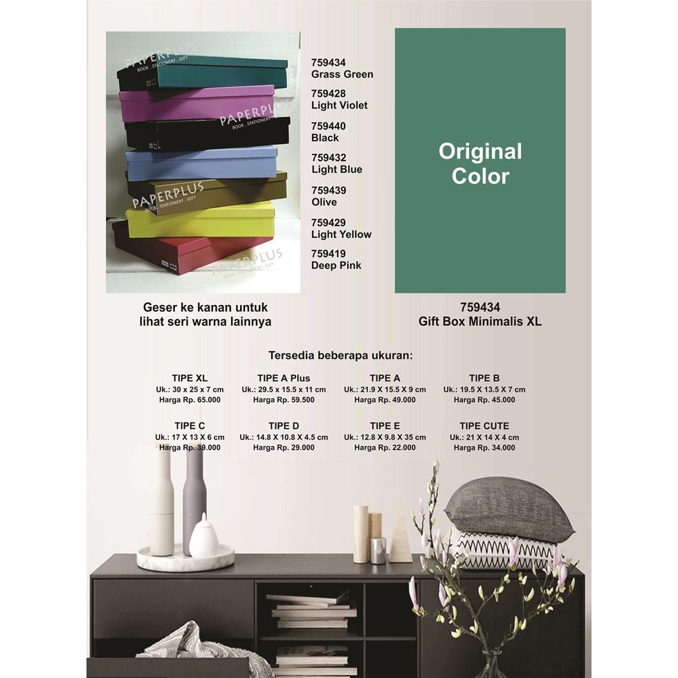

Kotak kado/Kotak Hadiah/Gift Box Minimalis XL_Spectra Grass Green