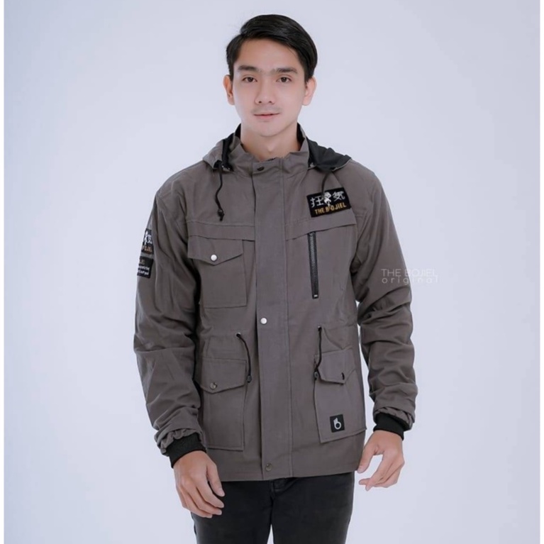 Jaket Pria bahan canvas-kanvas premium -jaket parka pria original asli tebal