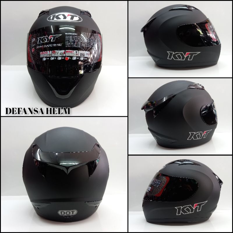 HELM KYT R10 POLOS HITAM DOF