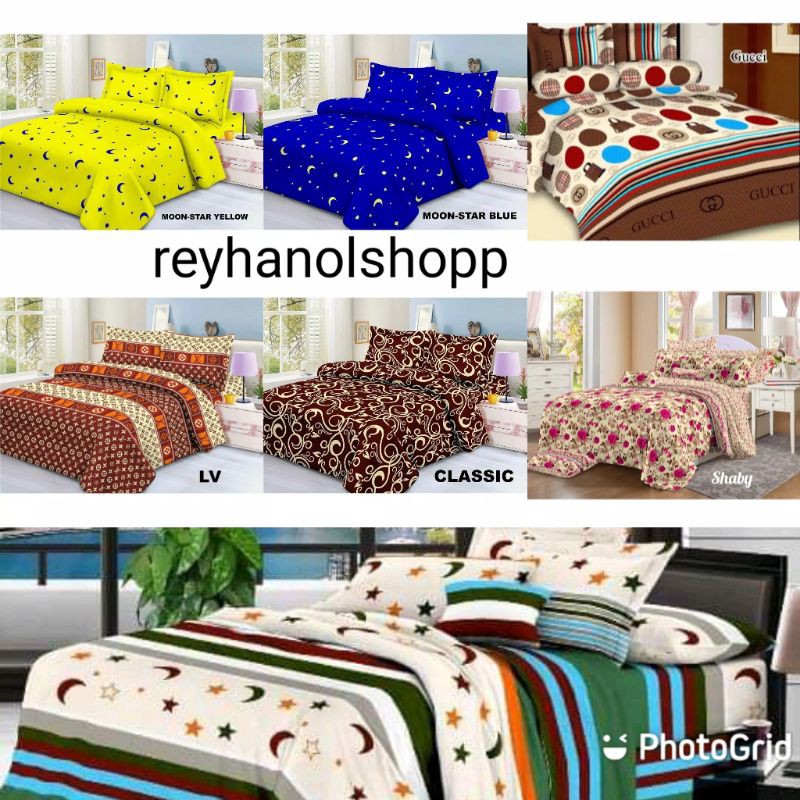 Sprei karet keliling seprai anti geser springbed/busa semua ukuran ada