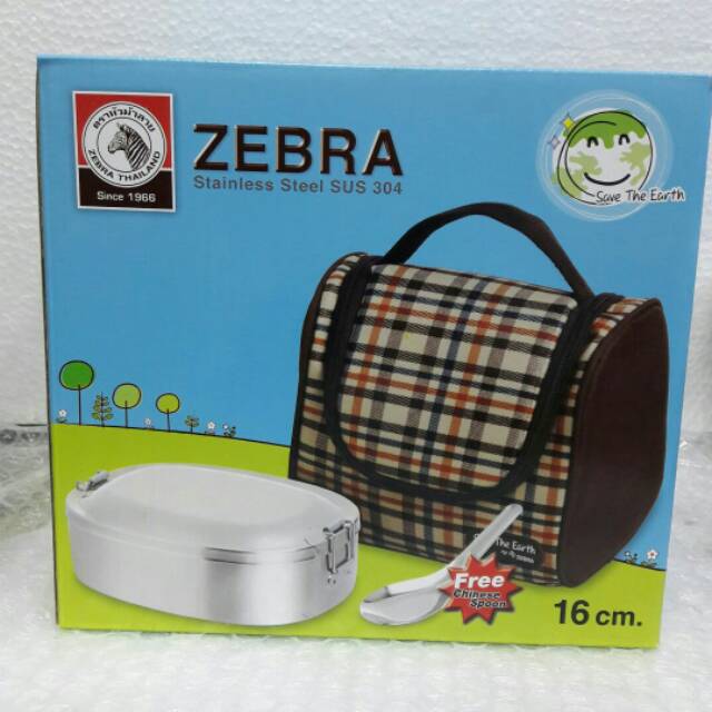 ZEBRA STAINLESS STEEL 152018 RANTANG Lunch box 16 cm original