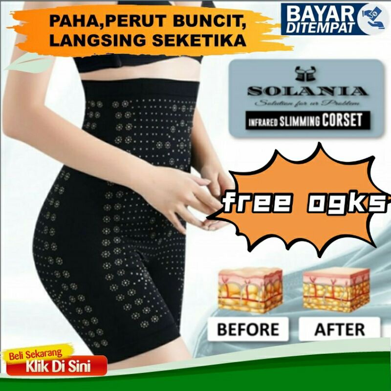 Korset Celana Pelangsing Perut Buncit Dan Paha Wanita / korset solania  /  High Quality Korset Perut Korset Pelangsing Buncit melahirkan Perut Infrared Kawat Penyangga  / Korset Celana Pants Infrared 3in1 Pelangsing Wanita Pengencang perut