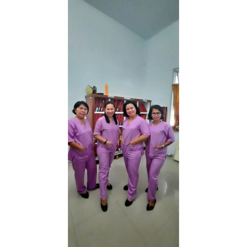 Baju jaga/OK +Bordir 3Baris