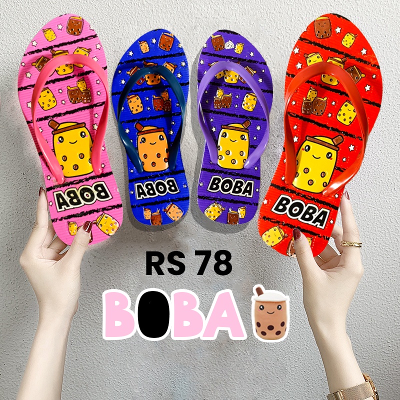 Sandal Anak Jepit BOBA Terbaru/ Sandal Jepit Anak Perempuan motiif BOBA