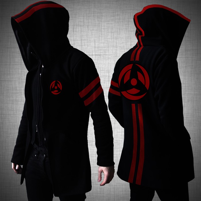 Naruto - Jaket / Jacket Jubah Anime Kakashi Sharingan Susanoo Black