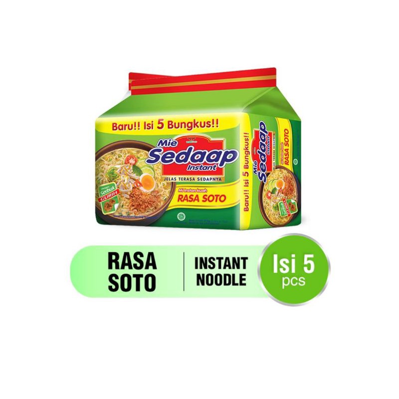 

Mie Sedaap Soto 75 gr isi 5