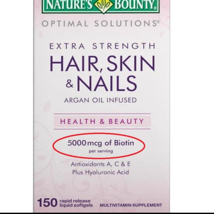 Natures Nature Natures Bounty Extra Strength Hair Skin Nails Biotin - isi150ExtraStre Lc