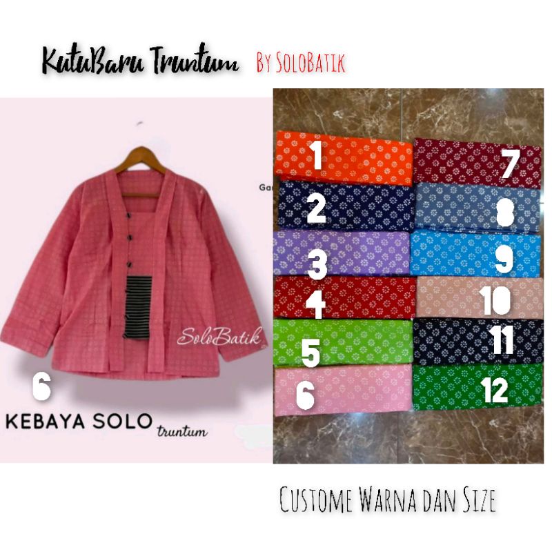 BLOUSE BLUS BATIK KARTINI KUTUBARU ETNIK GARUTAN TRUNTUM