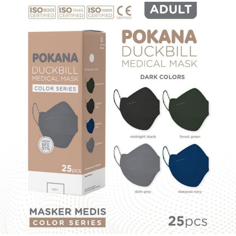 Masker Pokana Duckbill 4ply box isi 25pcs