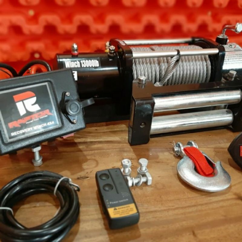 Winch Raptor 13000lbs 6ton super kuat & berkualitas