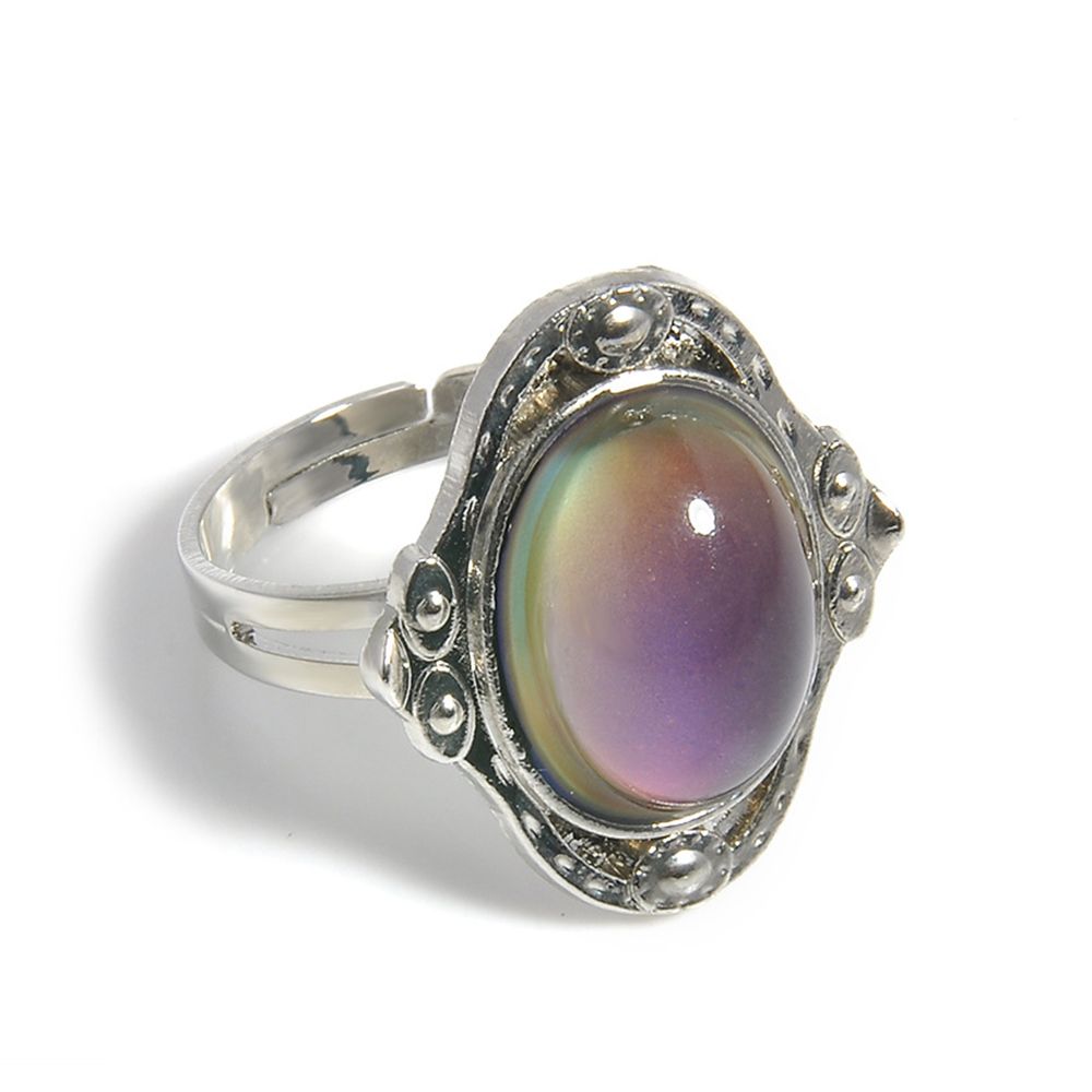 Mxbeauty Cincin Mood Ring Dapat Berubah Warna Sesuai Suhu Gaya Vintage