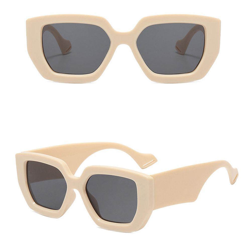 Mxbeauty Kacamata Persegi Travel Vintage Vision Care Wide Temples UV400 Wanita Eyewear