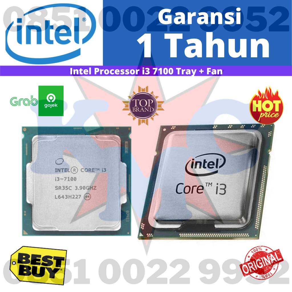 Intel Processor Core I3 7100 Tray &amp; Fan Socket 1151