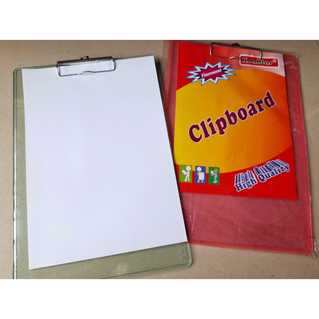 

Papan Jalan Clipboard Acrylic 33.5x23.3cm Transparent Fluorescent