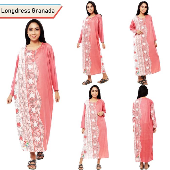 DASTER LONGDRESS MIDI GRANADA/DASTER BUSUI/DASTER MUSLIMAH/GROSIR BAJU