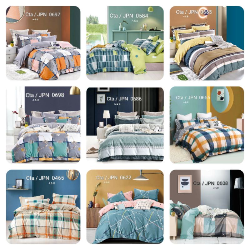 MURAH LEBAY  SPREI KATUN JEPANG READY A+B BONUS TAS SPREI