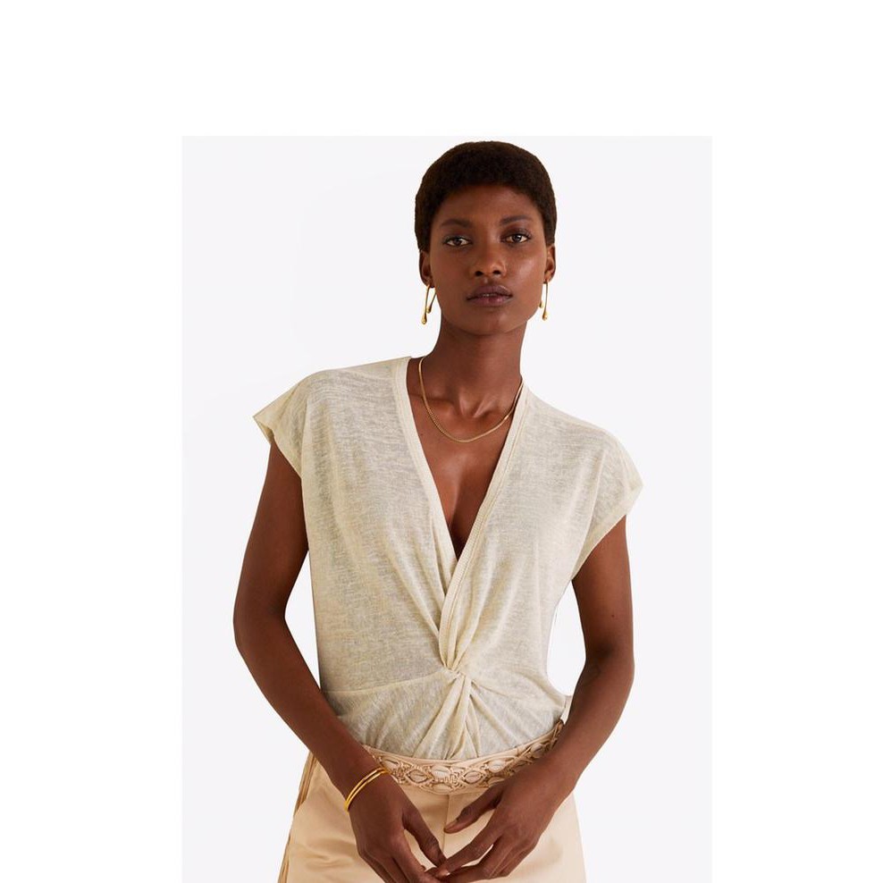 FASHION WANITA  OFFWHITE FINE KNIT TOP {PRODUK TERBARU}