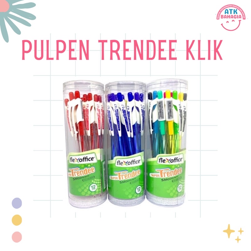 

(12PCS) PULPEN TRENDEE CETEK TABUNG