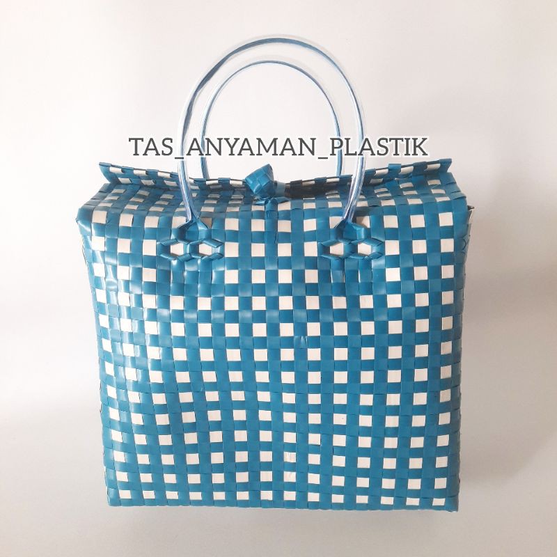 TAS SOUVENIR  SIZE M /TAS KERANJANG ANYAMAN PLASTIK