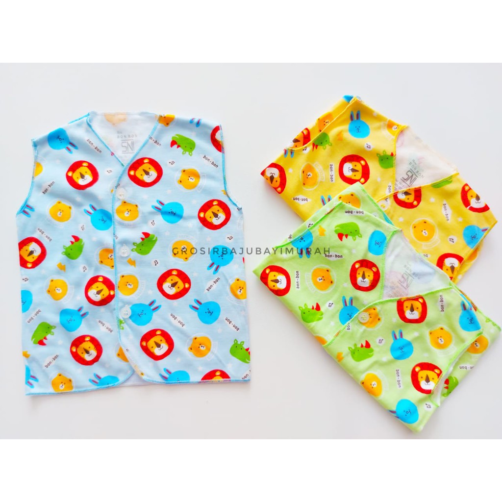 baju bayi 0-3bln ATASAN MOTIF BONBON