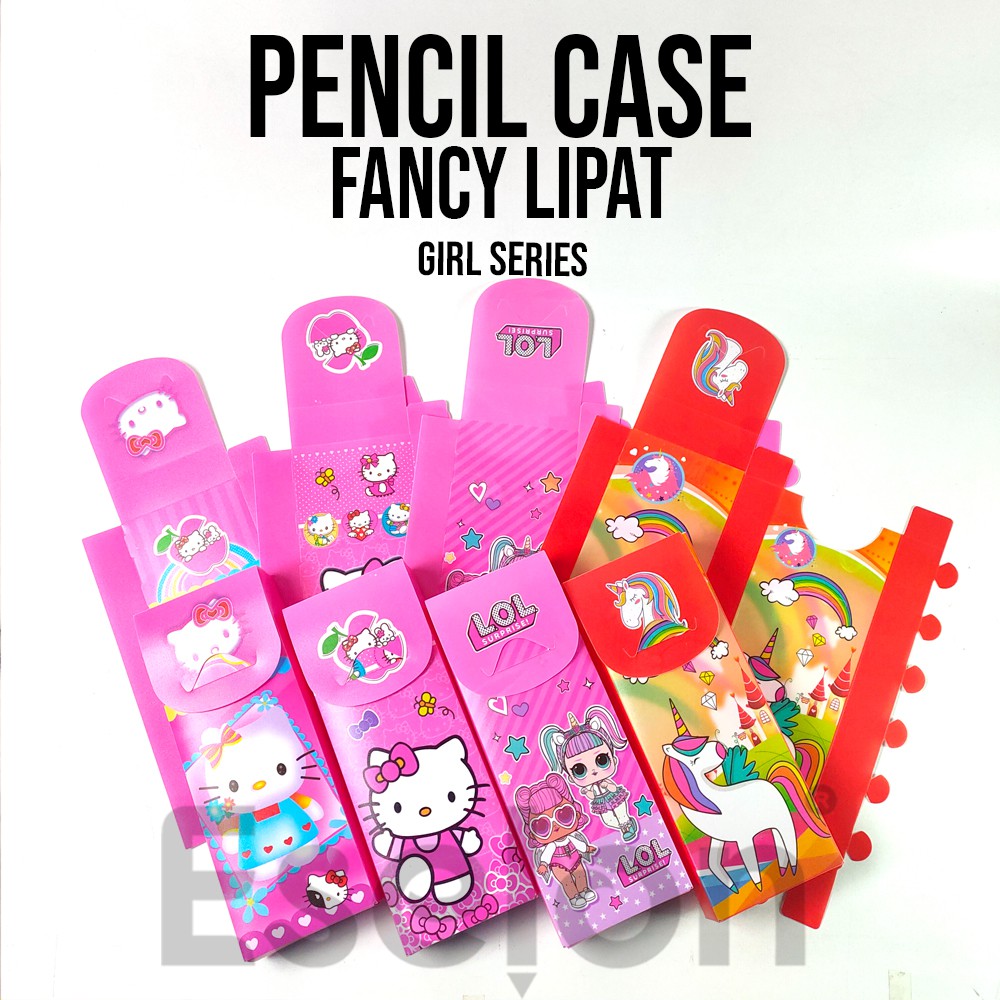 Kotak pensil lipat / Tempat pensil lipat / Kotak pensil lipat karakter / kotak pensil lipat fancy-1
