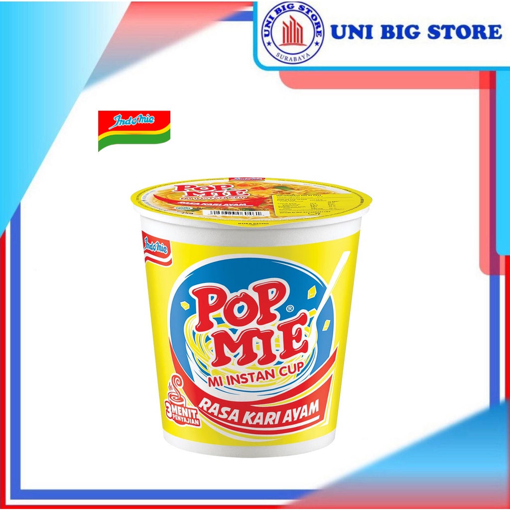 

Pop Mie Mi Rasa Kari Ayam 75 gr Instant Noodle Cup