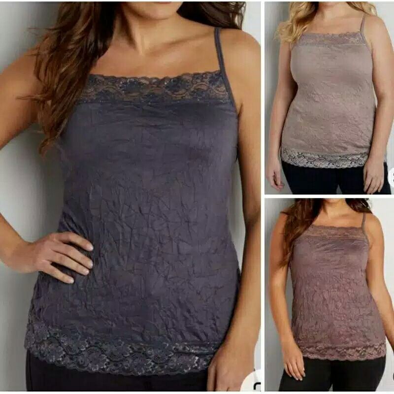 Branded Tanktop Maurices Big Size Jumbo Tanktop Wanita Paket / Isi 3 Pcs Original Branded