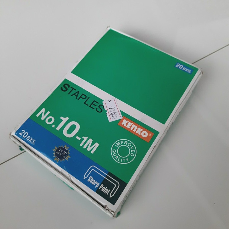 

1 BOX (ISI 20PACK) Isi Stapler Kecil Kenko No 10