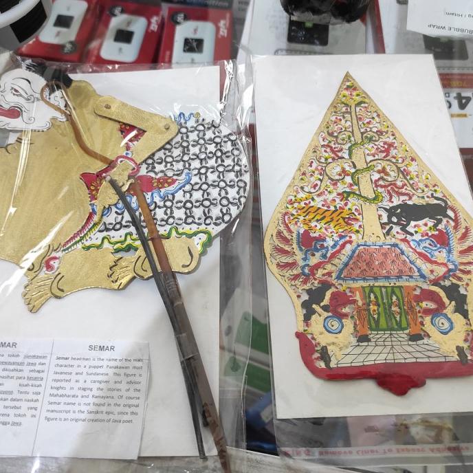 hanya disini] Miniatur Wayang Kulit Gunungan Mini Caperan Halus Tanpa Gagang