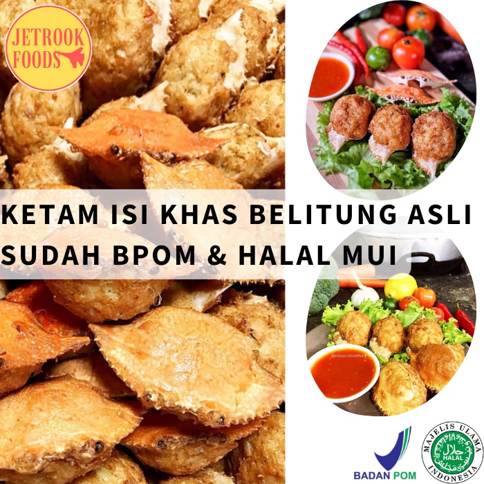 Sumo Crab/Kepiting Buncit/Ketam Isi/Rajungan/Capit Isi/Oleh oleh bangka SIZE M/L/XL/XLS(Spesial Telu