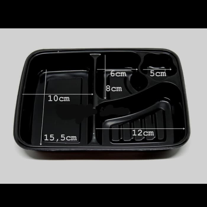 Mika Bento Kotak Skat 4 / Box Bento /Mika Tray Bento / Food Container 50 set