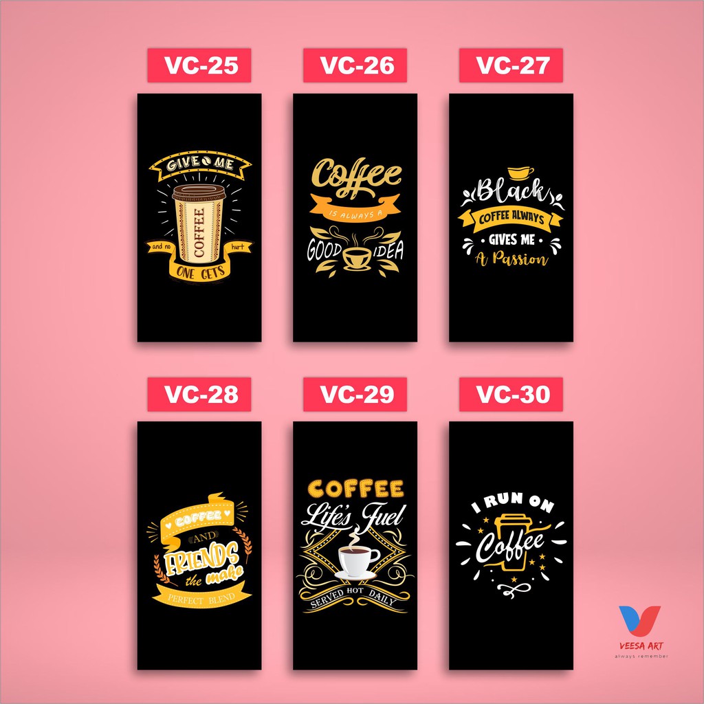 Poster Kayu Hiasan Dinding Dapur Tema Coffee Dekorasi Cafe Pajangan Ruang Tamu cafee food cangkir