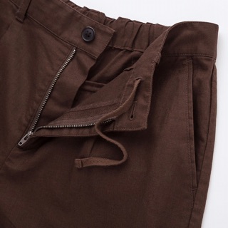 UNIQLO WOMEN CELANA  CROP WIDE KATUN  LINEN Shopee  Indonesia