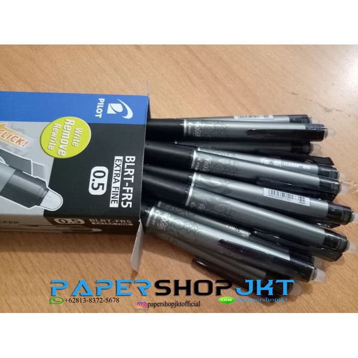 

JUAL GROSIR!!! PULPEN PEN FRIXION PILOT 0.5 HITAM ( BISA DIHAPUS )