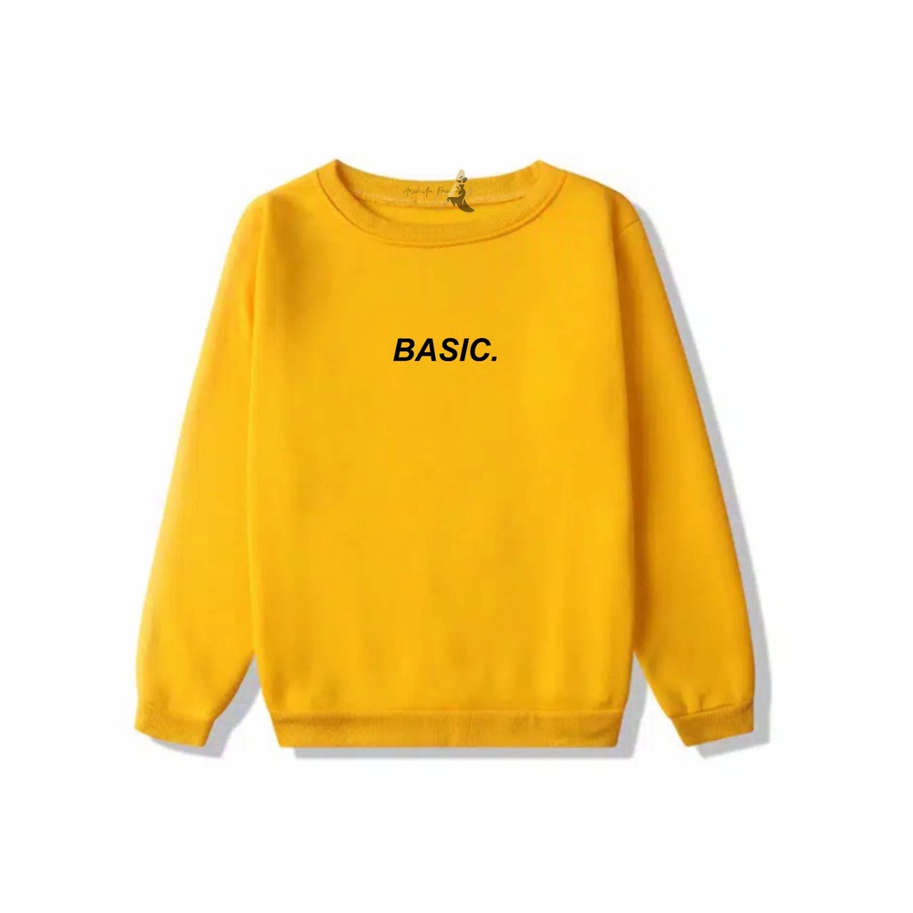 SWEATER OVERSIZE CREWNECK BASIC STREETWEAR  SWEATSHIRT PRIA DAN WANITA