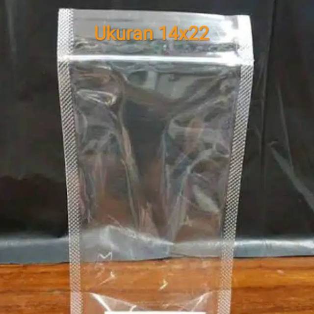 PP Standing Pouch Uk. 14x22/ Plastik Klip / Standing Pouch Bening