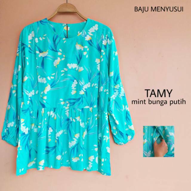 MAMIGAYA Baju Menyusui TAMY Blouse Menyusui Formal  Lengan Panjang