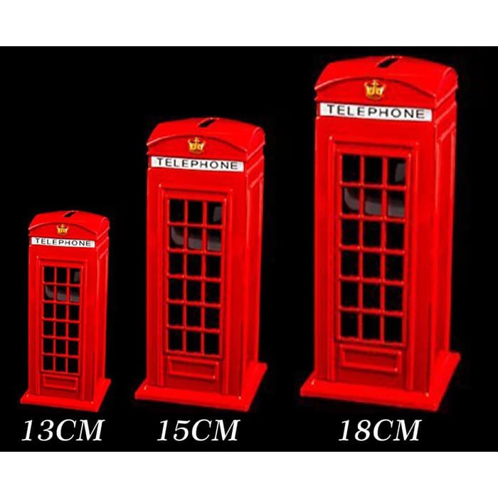 Souvenir london telephone booth 13CM - Oleh-oleh London 2036