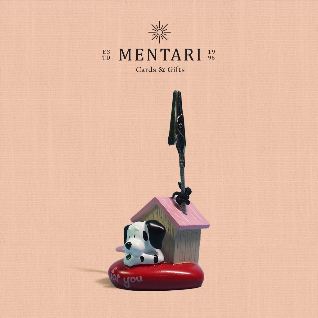 

Card Holder/Photoholder/Jepitan foto NICI Love Dog "For You"/Mentari Gifts n Cards
