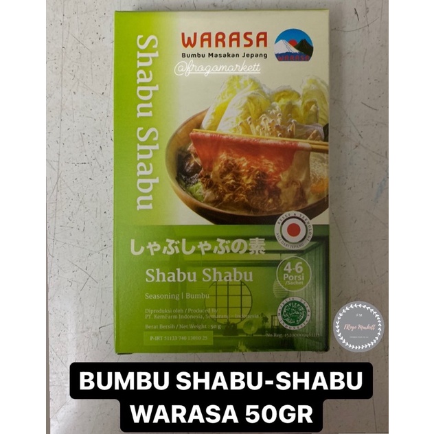 Warasa Bumbu Masakan Jepang Shabu-shabu, Sukiyaki, Konbutsuyu 50gr